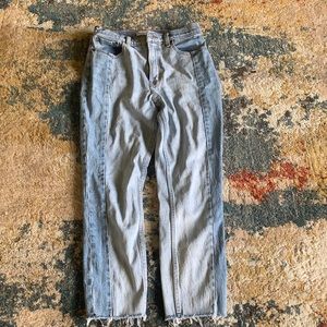 Abercrombie high rise mom jeans